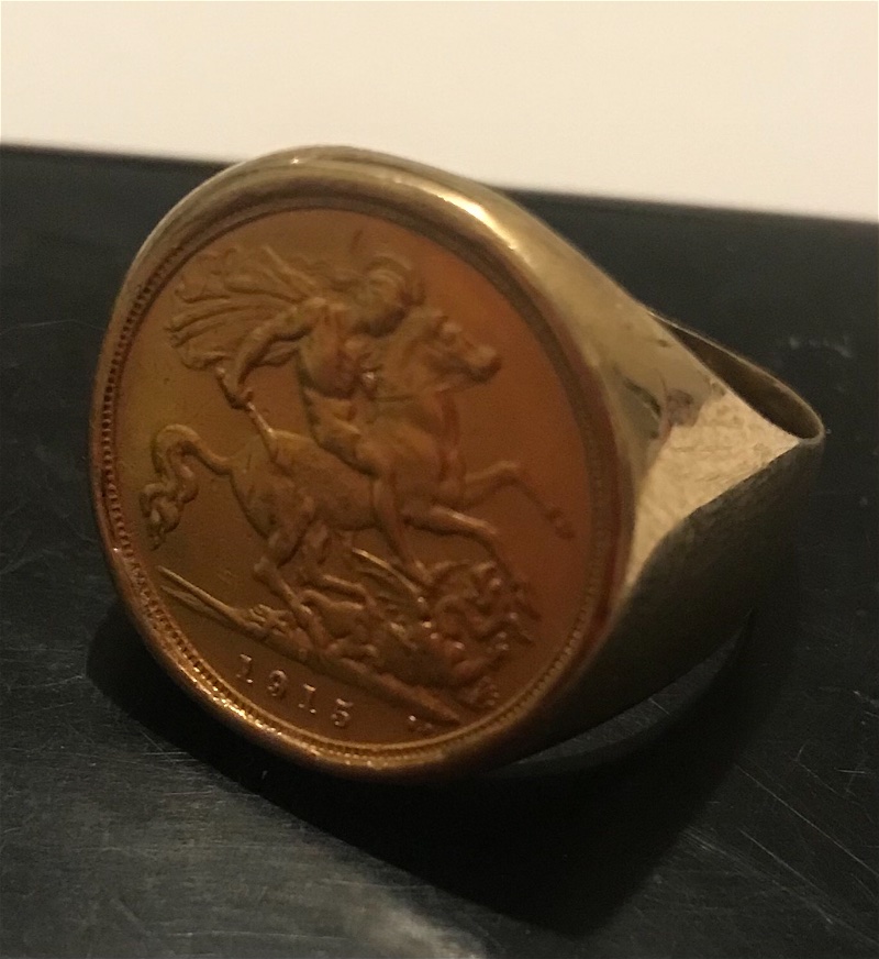 1915-King-George-V-Perth-Mint-Gold-Sovereign-Ring